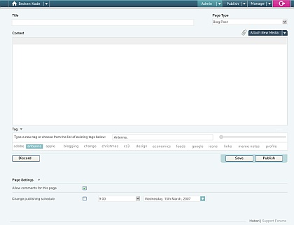 New Post Screen Mock-up