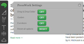 Front-end editor options Front-end editor options