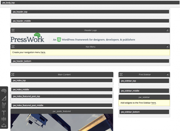 PressWork Front-end Editor Options Activated PressWork Front-end Editor Options Activated