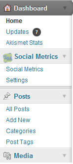 Social Metrics Dashboard