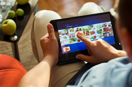 food on tablet-pc photo