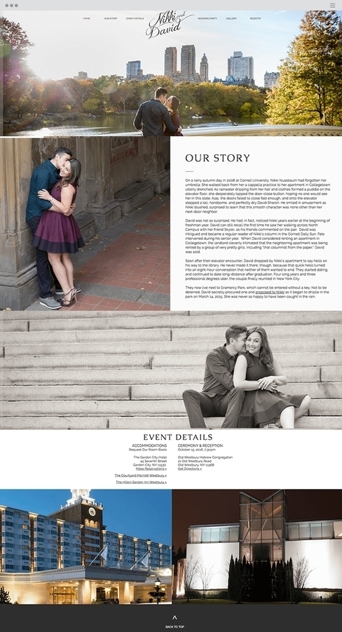 wedding website examples
