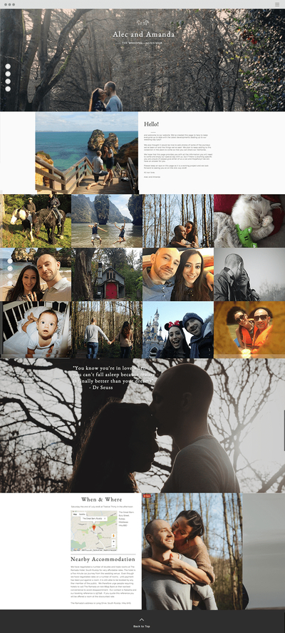 wedding website examples